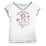 Idol - Girls Short Sleeve Decorative Tee Shirt, White