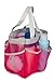 Honey-Can-Do SFT-02341 Quick Dry Shower Tote, 7-Pocket, Pink