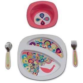 The First Years 4 Pack Entr�es Feeding Set, Pretty Peacock: Baby