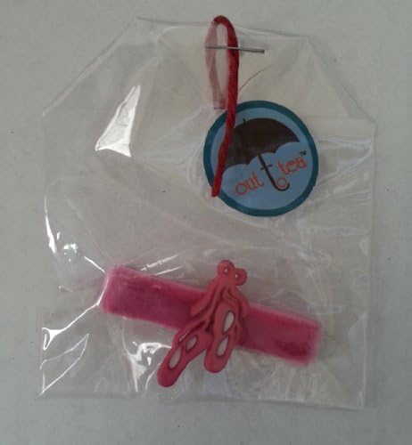 Out To Tea Pink Ballet Slippers Barrette - Left