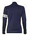 adidas Ladies' ClimaLite 3-Stripes French Terry Full-Zip Jacket, Navy/ White, 2X-Large