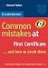 Common Mistakes at First Certificate - and how to Avoid them