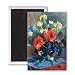 Flags and Poppies, 1946 (oil on canvas) by.. - 3x2 inch Fridge Magnet - large magnetic button - Magnet
