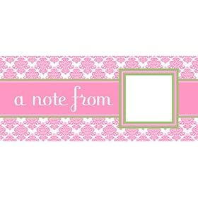 Pink Damask Announcements