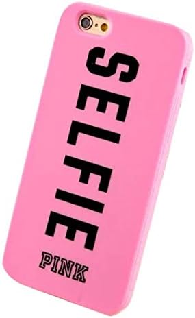 iPhone 6 Plus Case,iPhone 6S Plus Case,Hanjiekj Self-cover design fashion Victoria's Secret Silicone Case for Apple iPhone 6 Plus/6S Plus 5.5 inch - Pink