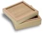 Hardwood Box With Drop-In Top Is Ready To Hold a 4-1/4" Tile Or Other Decoration