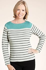 Classic Collection Pure Cotton Colour Block Striped Jumper