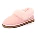 Sheep Touch Women's Balm Twin-Faced Sheepskin Closed-Back Slippers Pink