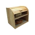 Apollo Rubber Wood Bread Bin Double Decker