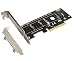 PCIe PCI-E 3.0 x4 to M.2 NGFF M Key Slot Converter Adapter+ Low profile bracket