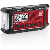Midland ER300 Emergency Solar Hand Crank AM FM Digital NOAA Weather Radio with Cree LED Flashlight and USB Charger Output