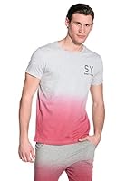 Sweet Years Camiseta Manga Corta (Gris Jaspeado / Rojo)