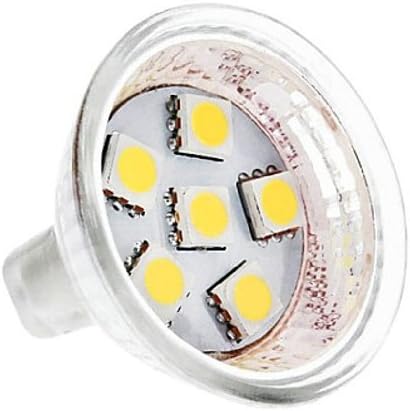 Daiwl 2pcs/set MR11 1W 6x5050 SMD 80-100LM 3000-3500K Warm White Light LED Spot Bulb (12V)