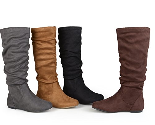 Brinley Co Women's Joey Riding Boot Regular & Wide Calf