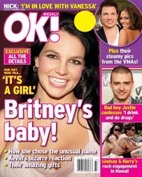 OK Weekly Magazine Britney Spears September 18, 2006 Issue (Maggie Gyllenhaal, Joely Fisher, Anne Heche)