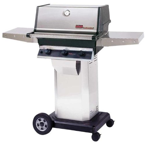 Mhp Gas Grills Trg2 Infrared Natural Gas Grill W/ Searmagic Grids On Stainless Cart
