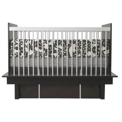 Oilo Modern Berries Standard Crib Set, Brown