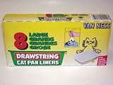 Van Ness Plastic Molding Drawstring Cat Pan Liners 8pk Large - DL2
