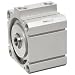 SMC NCQ8 Series Aluminum Air Cylinder, Compact, Double Acting, Through Hole Mounting, Not Switch Ready, No Cushion