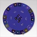 13'' Twelve Tribes Cobalt Seder Plate - NI-645