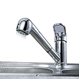 Sprinkle by Lightinthebox - Transitional Single Handle Solid Brass Pull Out Kitchen Faucet (Chrome F