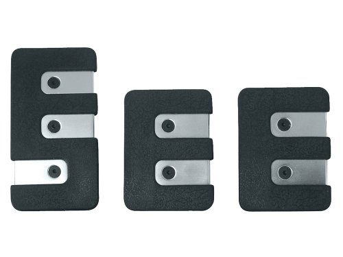 Eufab 17279 Pedal-Set, 3-teilig,  Aluminium geb&uuml;rstet mit schwarzen Gummieinlagen f&uuml;r h&auml;ng Preisvergleich