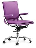ZUO Lider Plus Office Chair, Purple