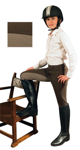 Kinder Reithose mit waschbarem Besatz und langem Bein schwarz Gr.122 bis 188
