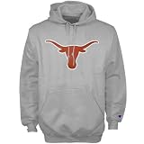 Champion Texas Longhorns Ash Team Logo Powerblend Pullover Hoody Sweatshirt at Champion