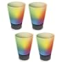 Buztronics 4 Pack Color Change 1-1/4-Ounce Light Up Shot Glasses