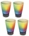 Buztronics 4 Pack Color Change 1-1/4-Ounce Light Up Shot Glasses