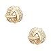 FM42 Pave Clear Crystal Love Knot Style Stud Earrings 12mm E189