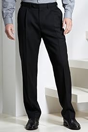 Big & Tall Pleated Trousers with Wool