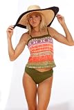 Tribal Girl: Princess Tankini Top: Women's Swimsuit Separate by Blue Sky Swimwear