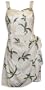 Sarong Sundress - Hurricane Bralette Top Elastic Back Side Tied Hawaiian Aloha Faux Sarong Sun Dress in Wedding White