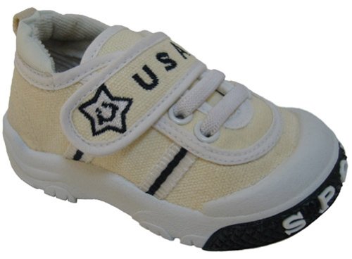 Baby Squeaky Shoes - USA Off White (infant to toddler) Baby Squeaky Shoes - USA Off White (infant to toddler)