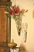 Glass Wall Cone Ribbed Vase