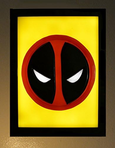 Deadpool Symbol Emblem wax painting Led light box