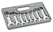 Stubby Combination Wrench Set, SAE - 8 Pieces
