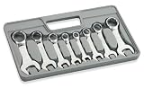 8-pc. Stubby Combination Wrench Set - SAE
