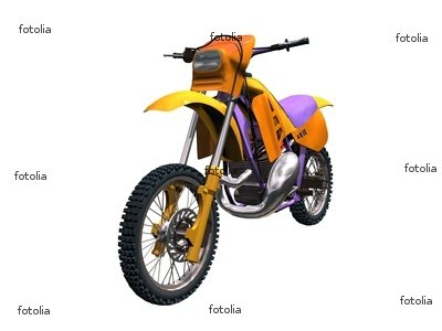 'Moto X Motocross Yellow Orange' Wall Decal - 