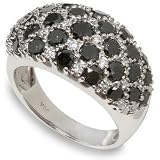 3ctw Black Diamond Dome Ring