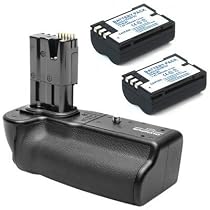 Olympus HLD-4 Vertical Grip/Battery Holder for E3 Digital Camera with 2 Extended BLM-01 Replacement Batteries (3000mAh Total)