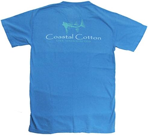 Coastal Cotton Cobalt Signature Short Sleeve Pocket T-shirt-xl