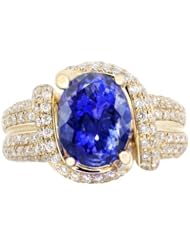 14K Tanzanite Ring With Diamonds (NEW ARRIVAL)