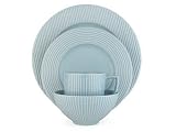 Dansk Parallax Blue Eight 4 Pc Place Settings With Soup/Cereal