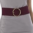 Mossimo&reg; Round Buckle Suede Sash Belt - Burgundy