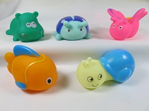 Kidelle (TM) Bath Toys Sea Creatures 5 pieces for Kids Water Fun