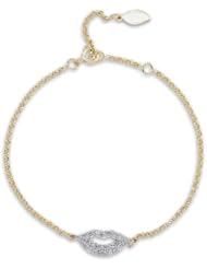 Victoria Kay 1/3ct White Diamond Fashion Lips Bracelet in 14k White or Yellow Gold (J-K, I2-I3)