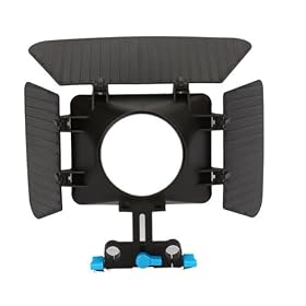New Simplified DSLR Matte box For 15mm rail rod support Camera system 5D2,60D,D90